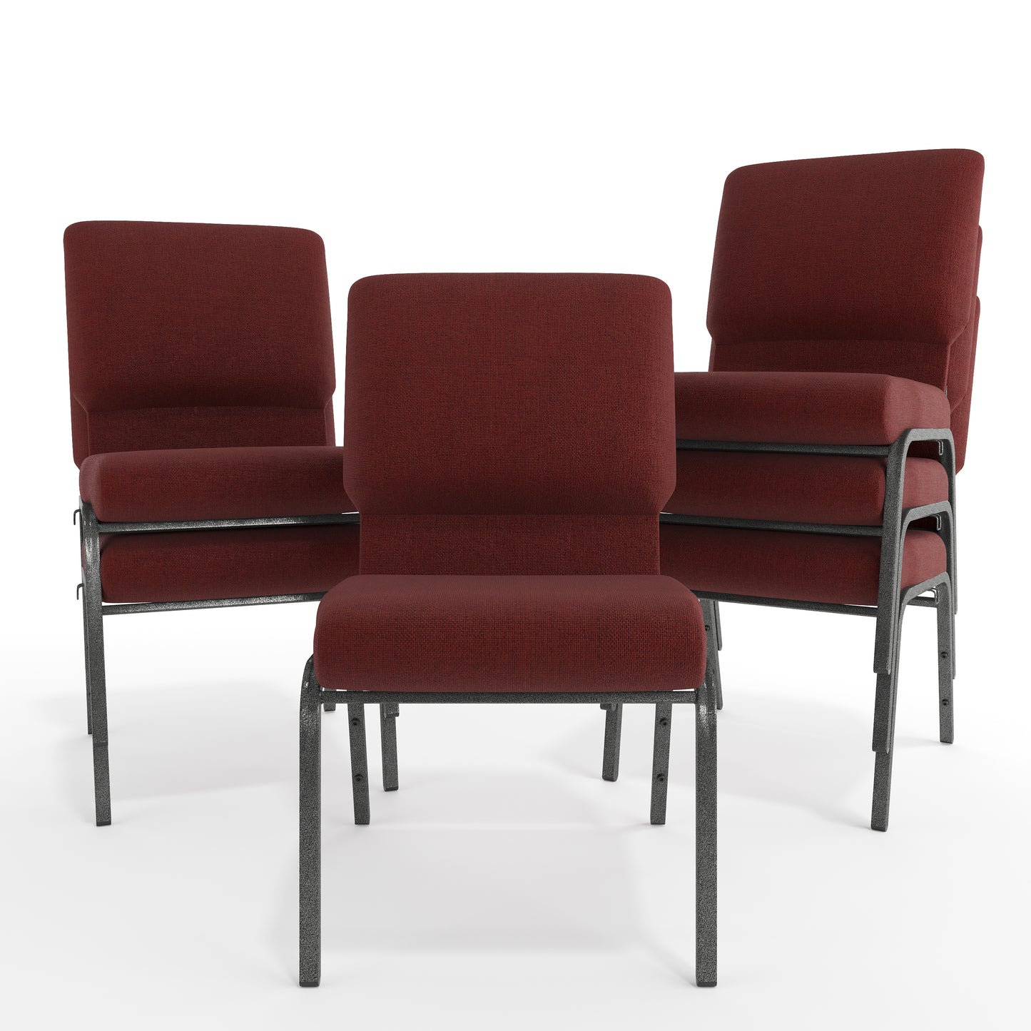 Advantage Maroon Church Chair 20.5 in. Wide