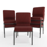 Advantage Maroon Church Chair 20.5 in. Wide