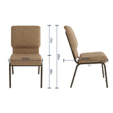Advantage Mixed Tan Church Chair 20.5 in. Wide