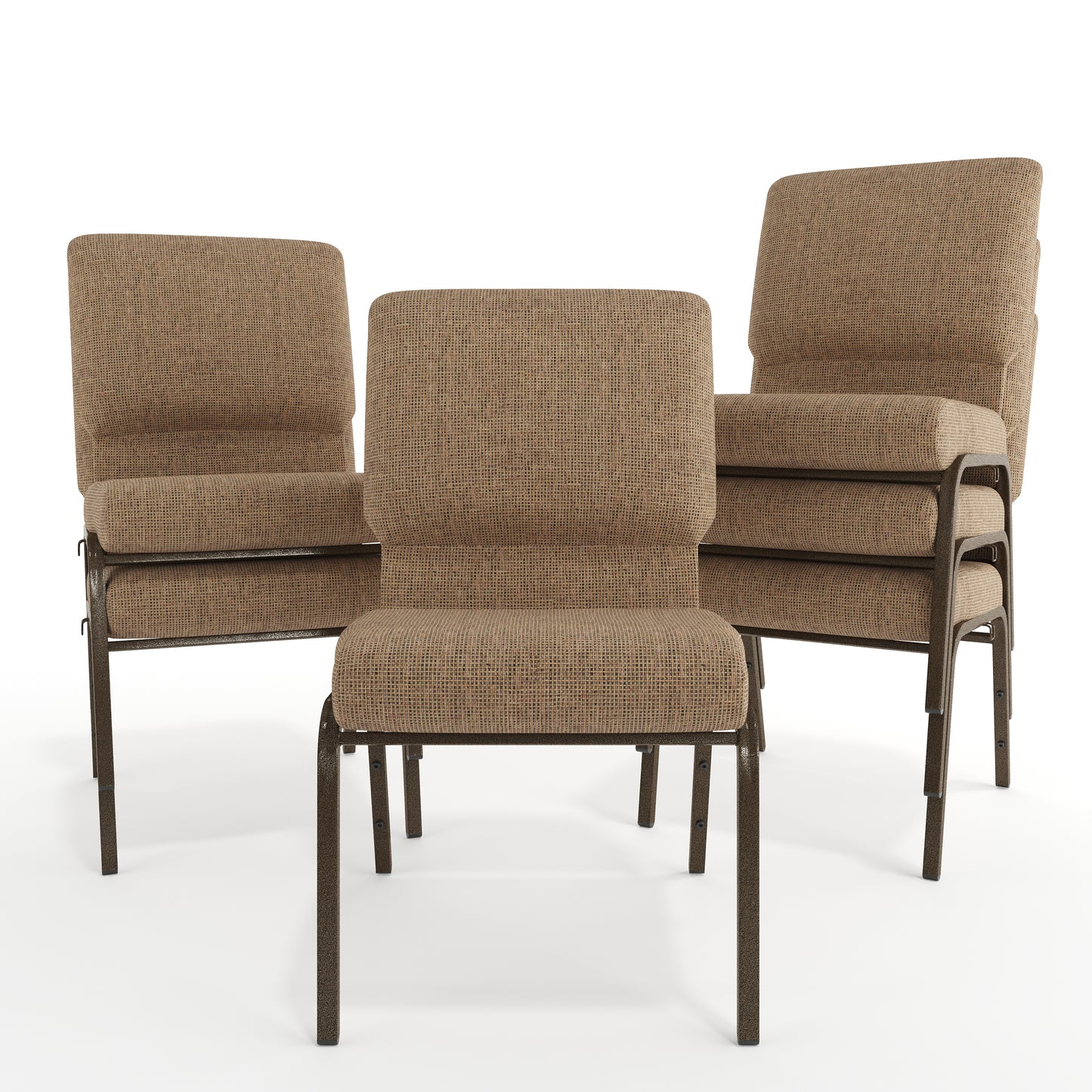 Advantage Mixed Tan Church Chair 20.5 in. Wide