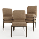 Advantage Mixed Tan Church Chair 20.5 in. Wide
