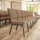 Advantage Mixed Tan Church Chair 20.5 in. Wide