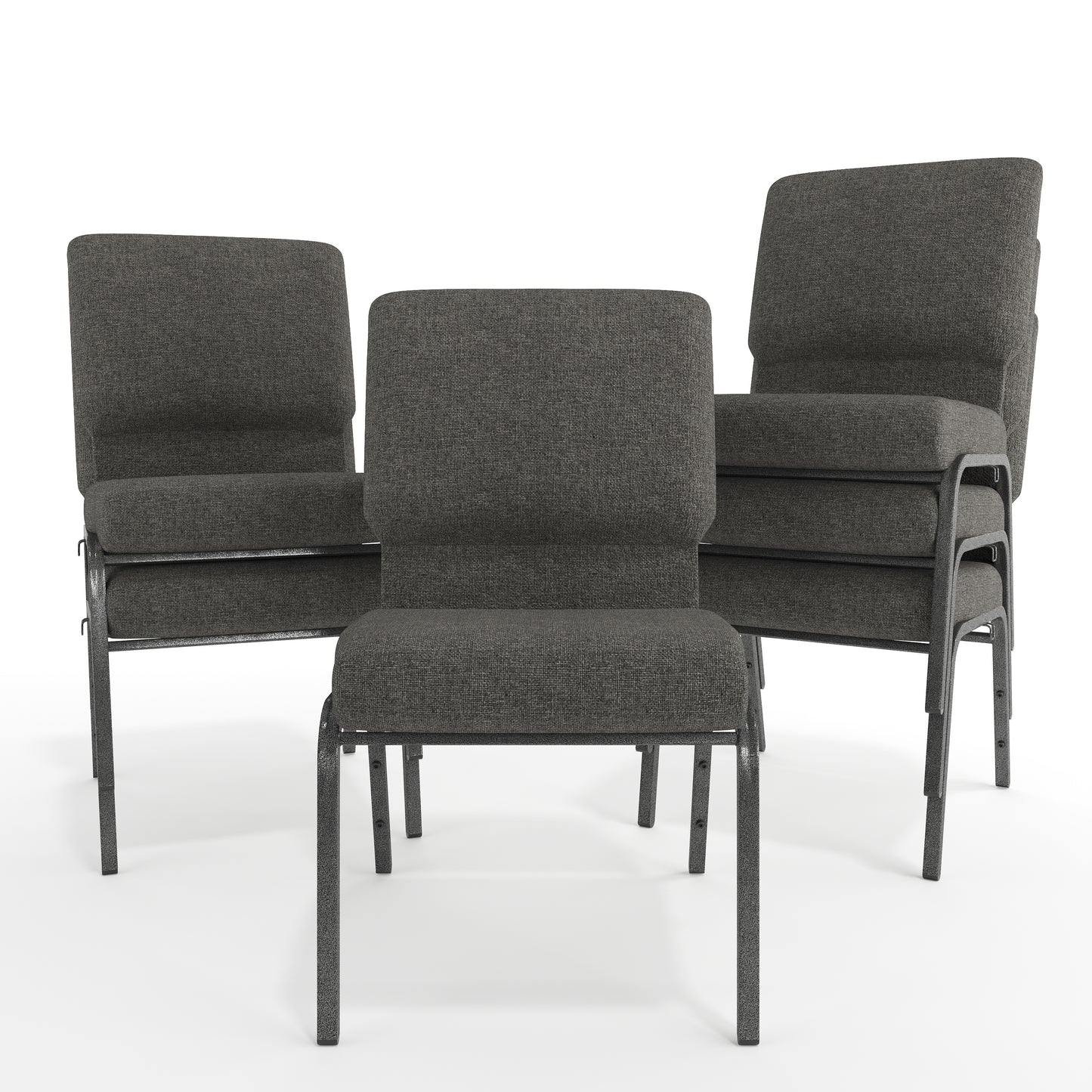 Advantage Charcoal Gray Church Chair 20.5 in. Wide