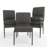 Advantage Charcoal Gray Church Chair 20.5 in. Wide