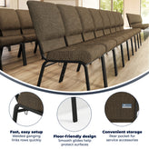 Advantage Jute Church Chair 20.5 in. Wide