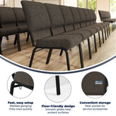 Advantage Fossil Church Chair 20.5 in. Wide