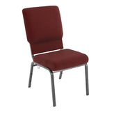 Advantage Maroon Church Chairs 18.5 in. Wide