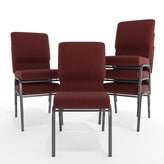 Advantage Maroon Church Chairs 18.5 in. Wide