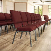 Advantage Maroon Church Chairs 18.5 in. Wide