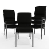 Advantage Black Church Chairs 18.5 in. Wide