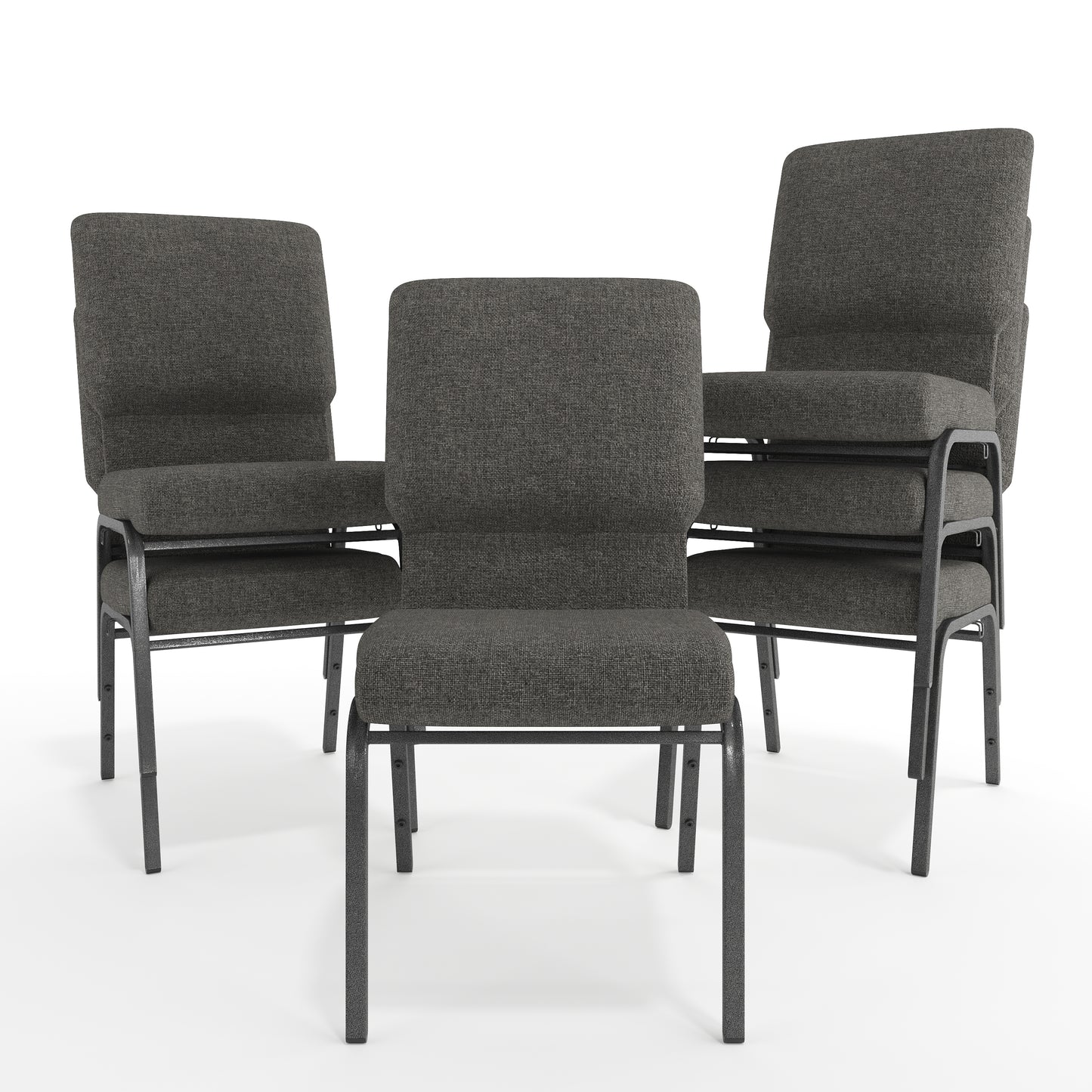 Advantage Charcoal Gray Church Chair 18.5 in. Wide