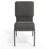 Advantage Charcoal Gray Church Chair 18.5 in. Wide