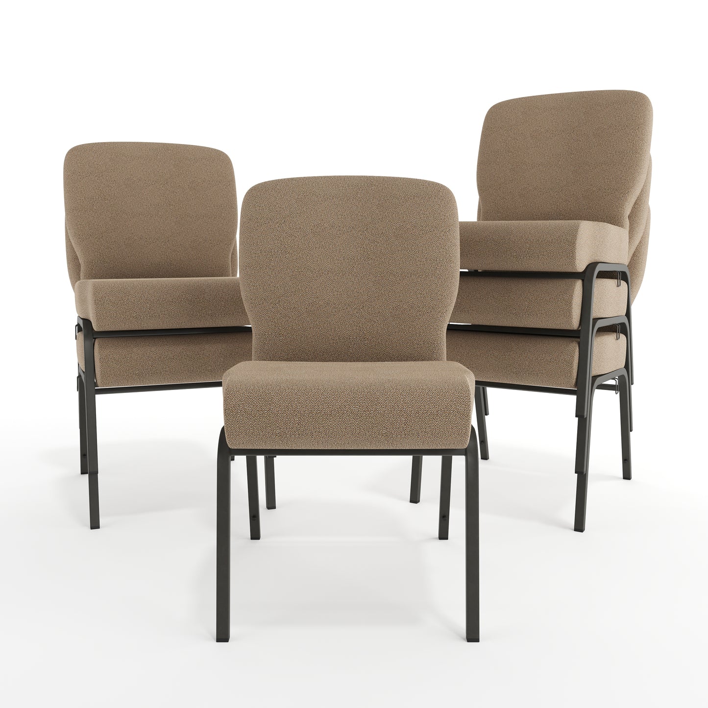Advantage Signature Elite Tan Speckle Church Chair - 20 in. Wide