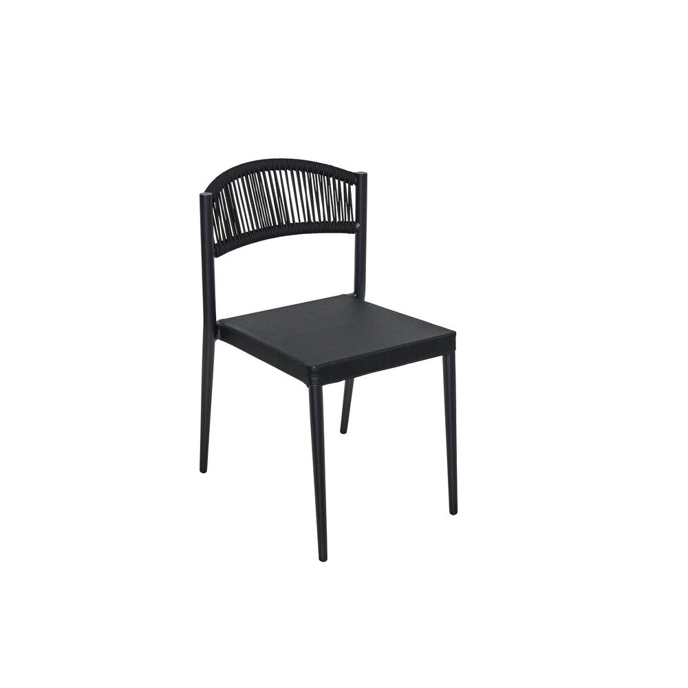 Tahiti Outdoor Metal Stacking Side Chairs