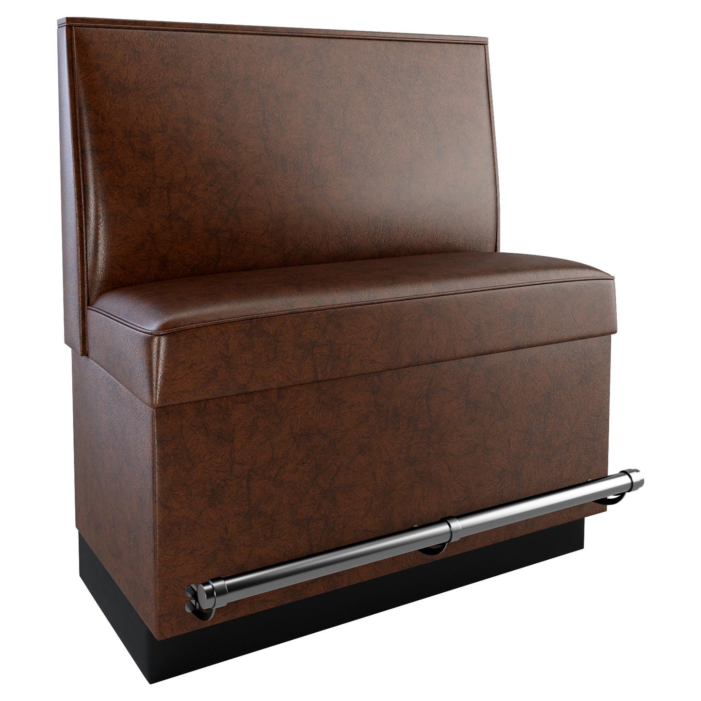 Plain Back Restaurant Booth with Padded Base - Bar Height19f24b670f751c972f