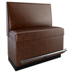 Plain Back Restaurant Booth with Padded Base - Bar Height19f24b670f751c972f