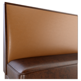 Plain Back Restaurant Booth with Extended Wood Legs - Bar Height19f9080c8f5351cfe5
