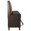 Plain Back Restaurant Booth with Wood Legs - Bar Height19f907eecfa507a9d5