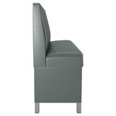 Plain Back Restaurant Booth with Metal Legs - Bar Height19f90807a7d3df5262