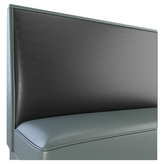 Plain Back Restaurant Booth with Metal Legs - Bar Height19f90807a7d5c23277