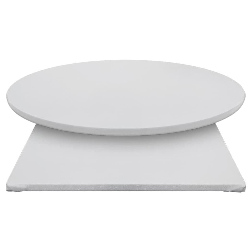 Padded White Vinyl Manufactured Table Tops