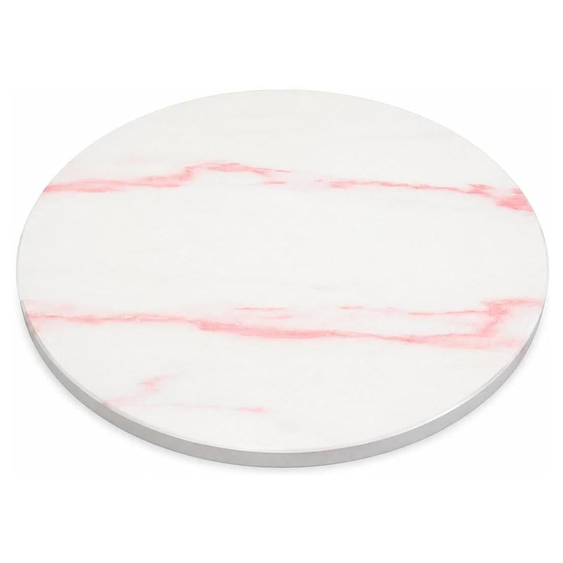 Pink Marble Streak Pattern Powder Coated MDF Indoor Table Tops