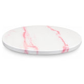 Pink Marble Streak Pattern Powder Coated MDF Outdoor Table Tops