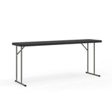 Kathryn 6-Foot Black Plastic Folding Training Table