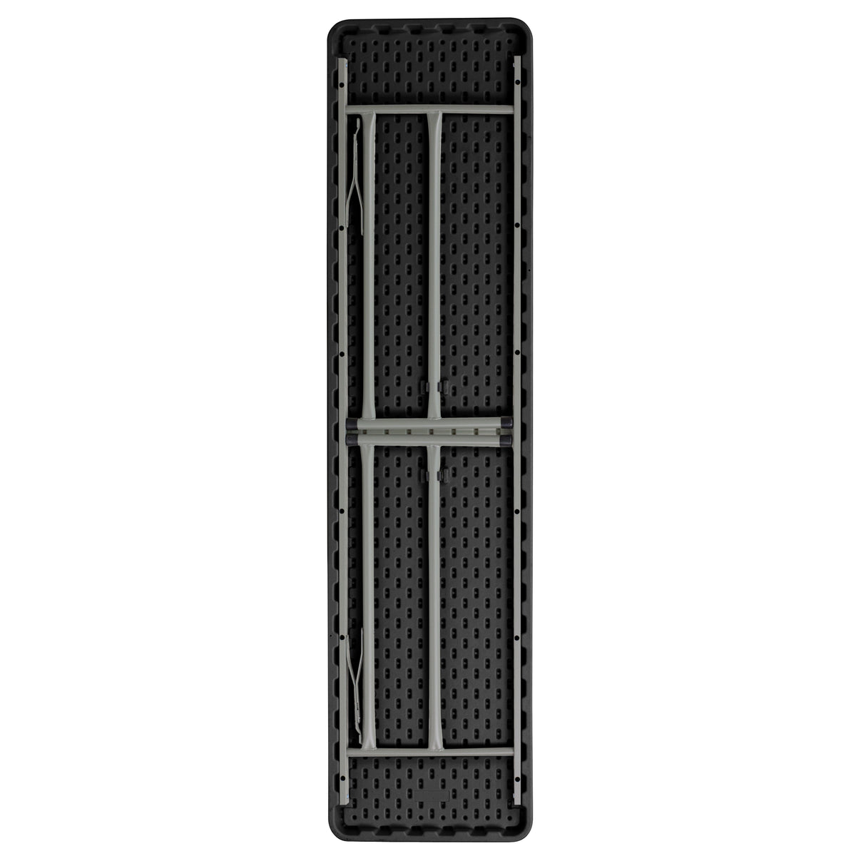 Kathryn 6-Foot Black Plastic Folding Training Table