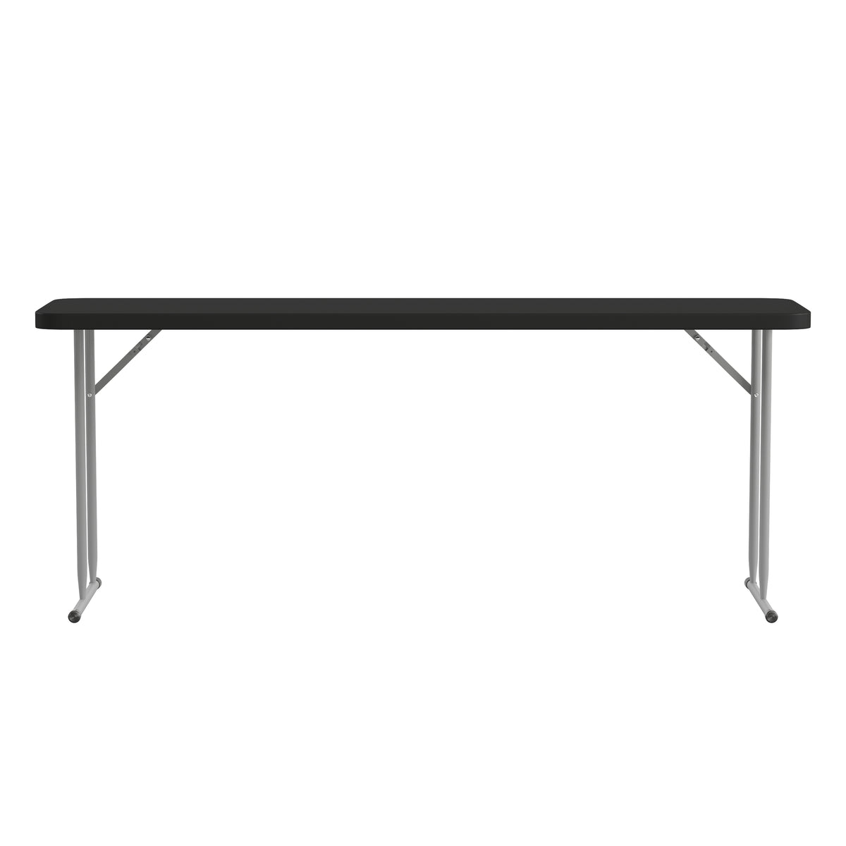 Kathryn 6-Foot Black Plastic Folding Training Table