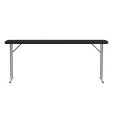 Kathryn 6-Foot Black Plastic Folding Training Table