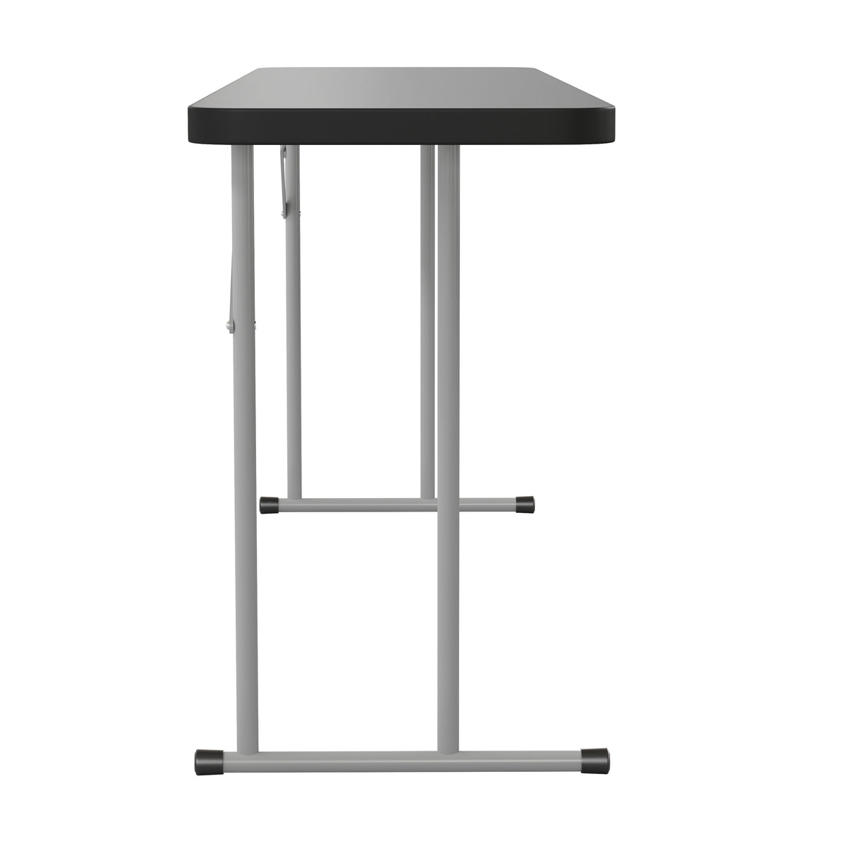 Kathryn 6-Foot Black Plastic Folding Training Table
