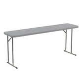 Kathryn 6-Foot Gray Plastic Folding Training Table