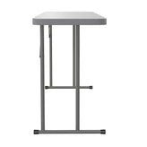 Kathryn 6-Foot Gray Plastic Folding Training Table