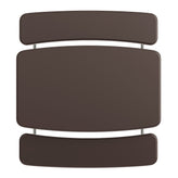 Paige Easy-Fold Brown Folding Plastic Kids Outdoor Picnic Table and Benches - Commercial Grade - Seating for 4 Kids