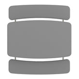 Paige Easy-Fold Gray Folding Plastic Kids Outdoor Picnic Table and Benches - Commercial Grade - Seating for 4 Kids