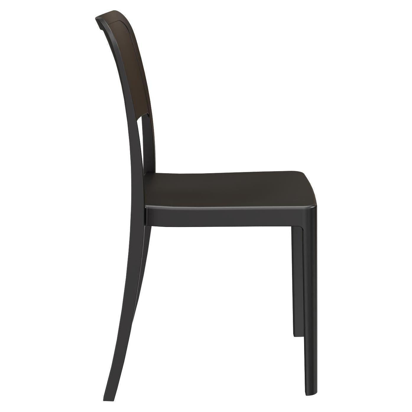 Summit Solid Back Outdoor Resin Side Chair19d1b10f2a859ed02a