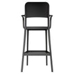 Summit Solid Back Outdoor Resin Bar Stool with Arms19d1b0399806b79ba5
