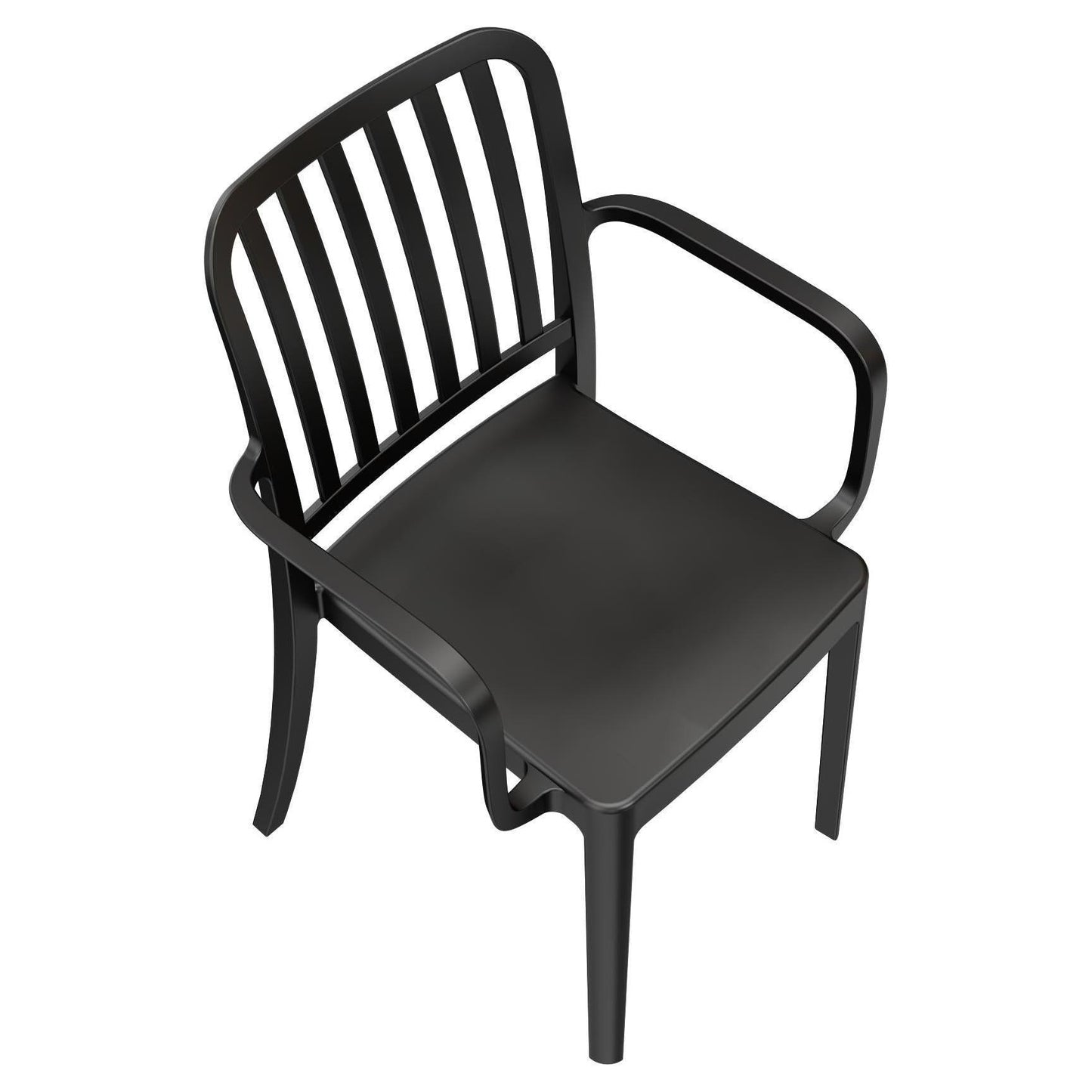 Ridge Slat Back Outdoor Resin Armchair19d1b1cf23c429e18b