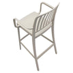 Ridge Slat Back Outdoor Resin Bar Stool with Arms19d1b17133638e3157