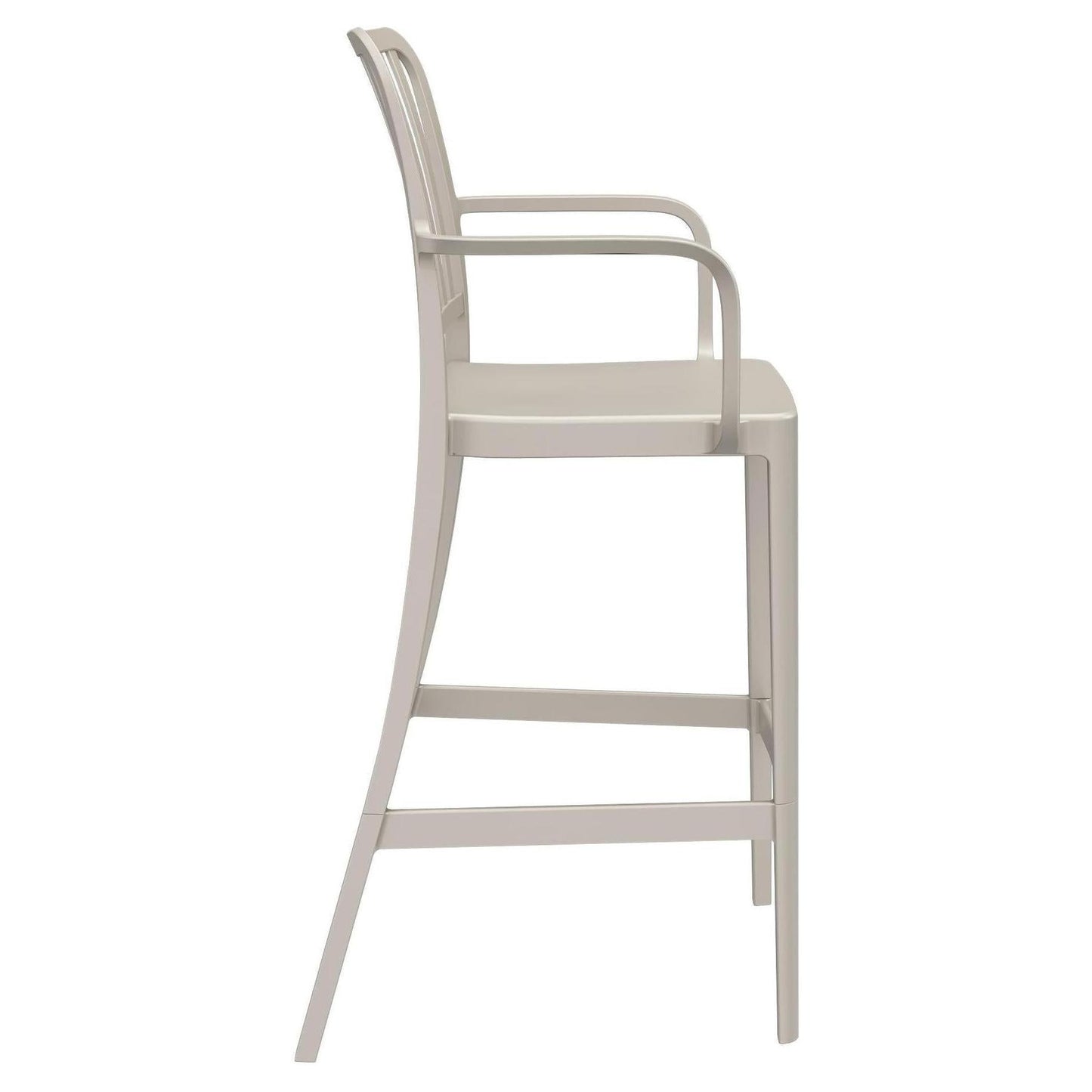 Ridge Slat Back Outdoor Resin Bar Stool with Arms19d1b1713361386f35