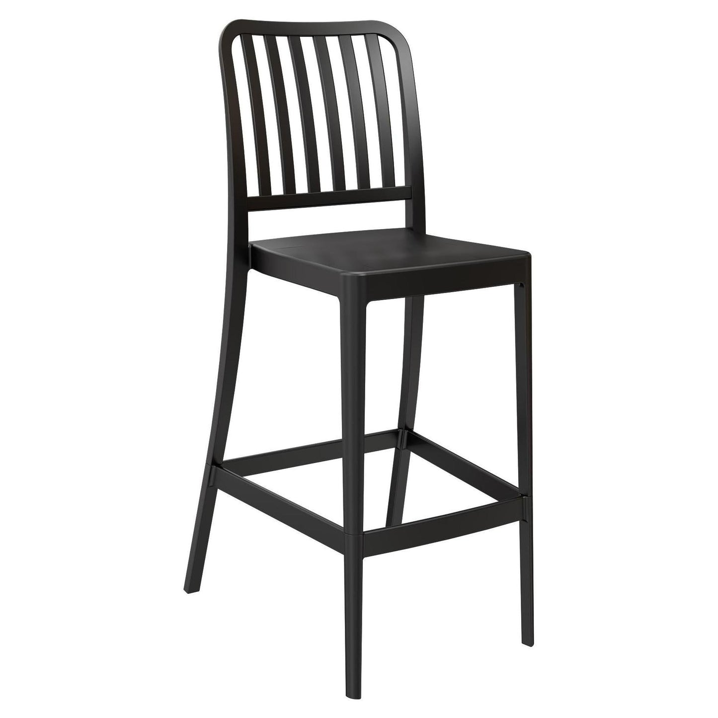 Ridge Slat Back Outdoor Resin Bar Stool19d1b1ad3967287d31