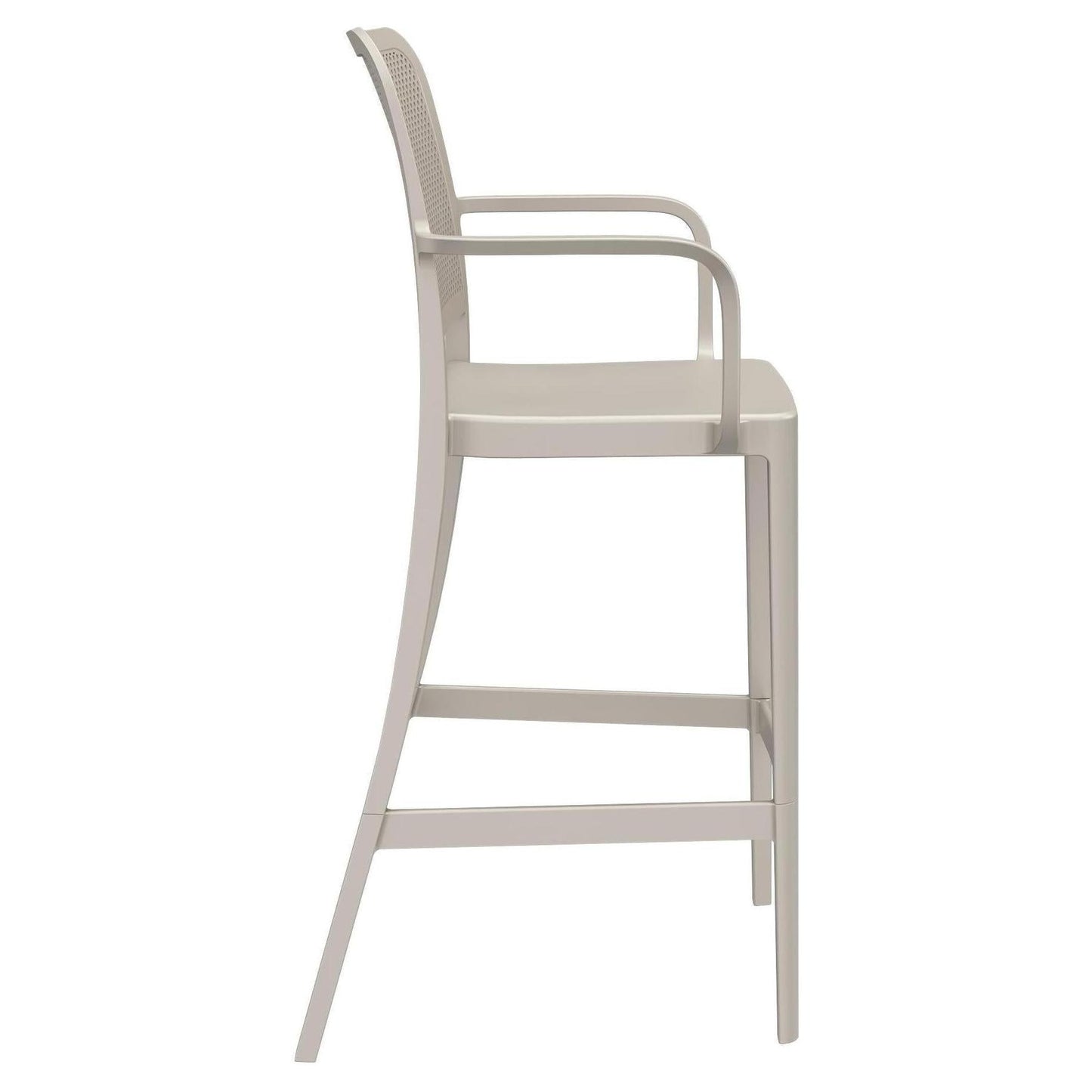 Aero Perforated Outdoor Resin Bar Stool with Arms19d1b2718c96bc1501