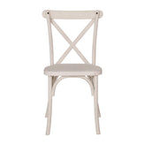 2-Pack Advantage Hand Stained White Resin X-Back Chair