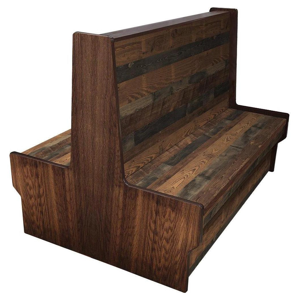 Reclaimed Wood Style Custom Booths – Restaurant Furniture Plus