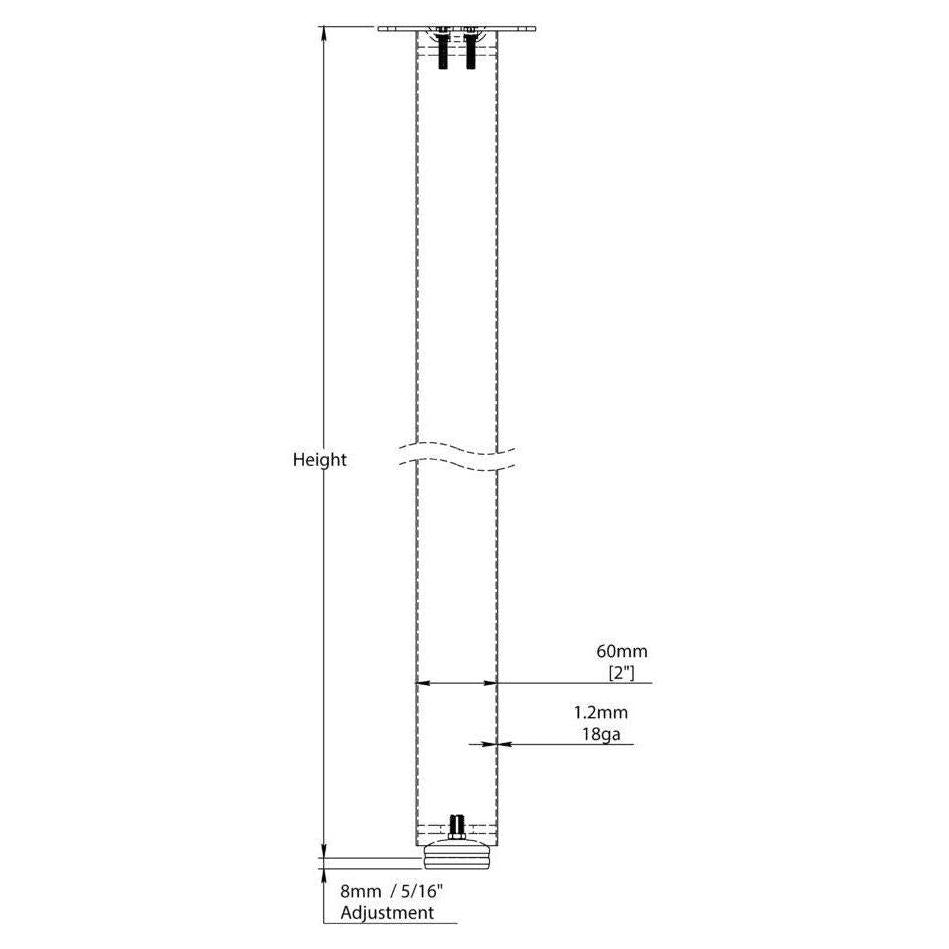Rockwell 2-3/8" Square Table Legs