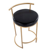 Round Fuji 26" Fixed-Height Counter Stool - Set of 2