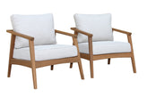 Eucalyptus Outdoor Modern Arm Chairs