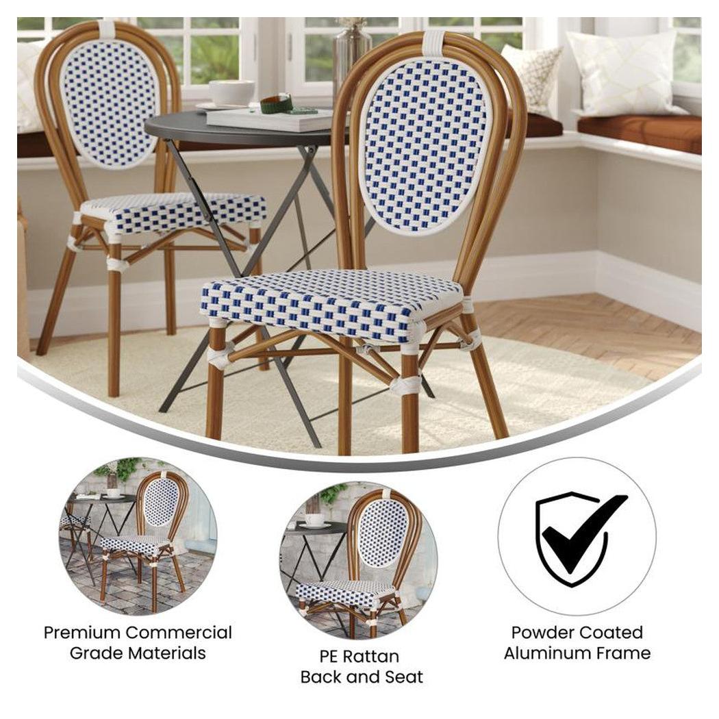 Lourdes Thonet French Bistro Outdoor Side Chair