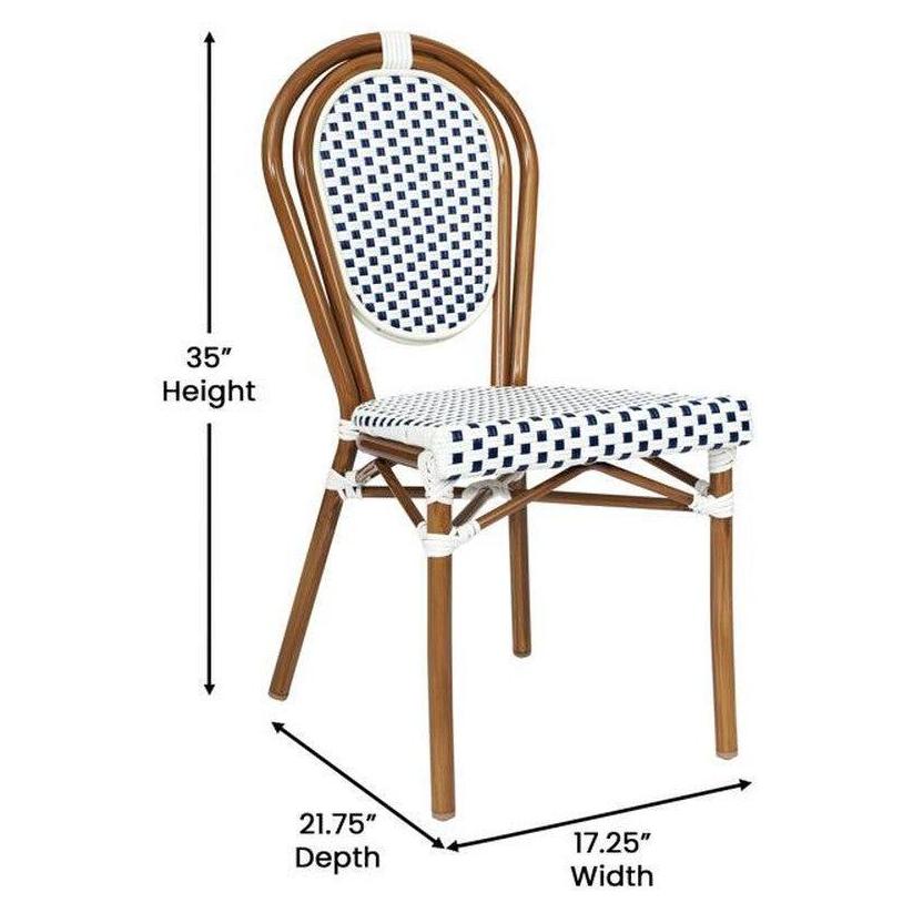 Lourdes Thonet French Bistro Outdoor Side Chair